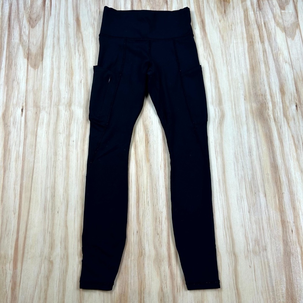 Athleta Leggings Womens 2XS Black Stretch Utility Pocket Athletic Workout Skinny